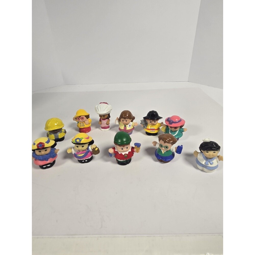 Vintage 1990s Fisher Price Little People Chunky Figures Lot of 11 Characters